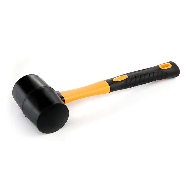 Киянка гумова Сила з фібергласовою рукояткою 340 гр Чорний (320183)