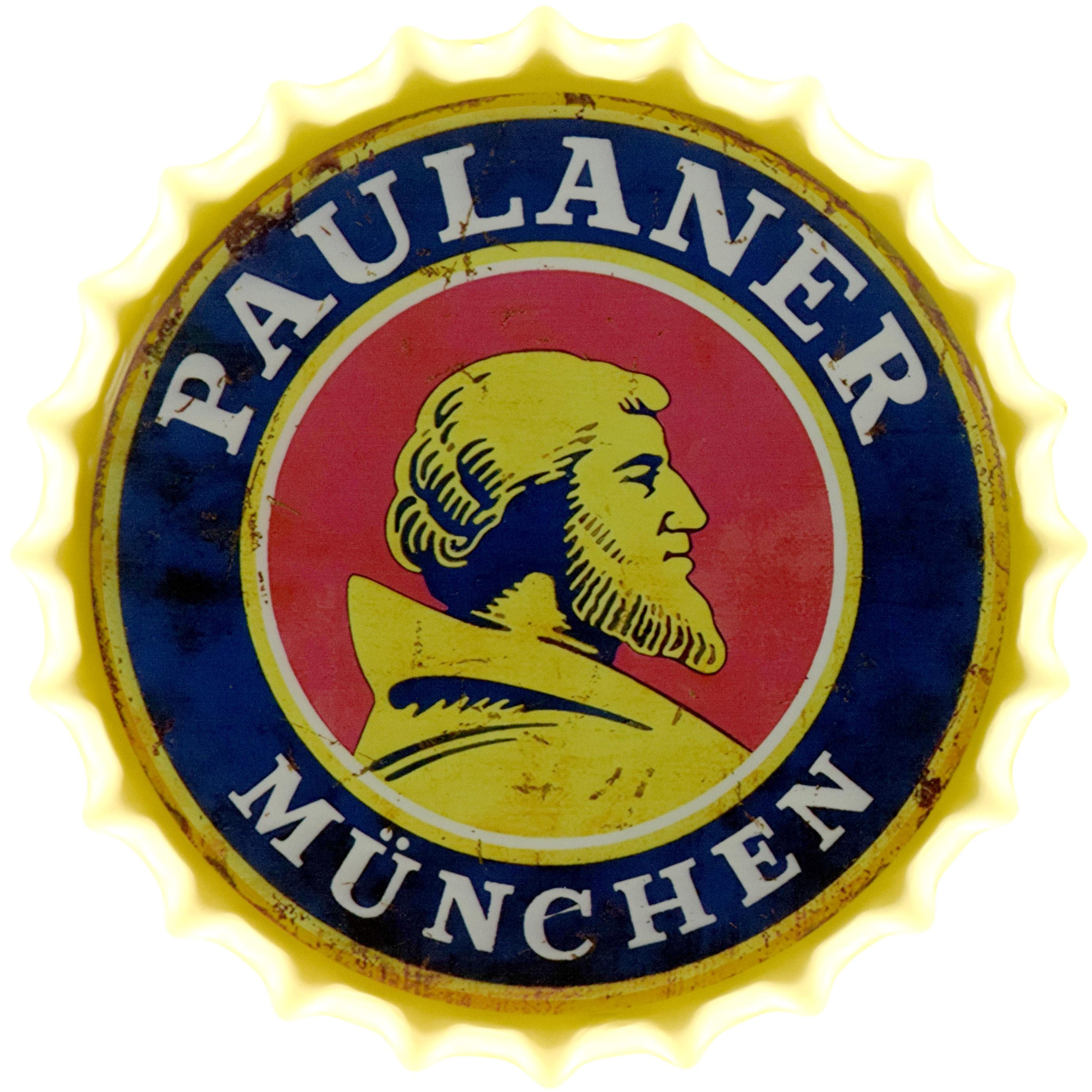 Табличка металлическая Paulaner 35 см (ms-104657)