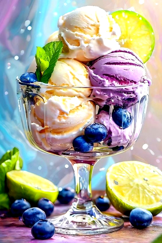 Алмазная мозаика Шарики мороженого 30х45 см (28915444)