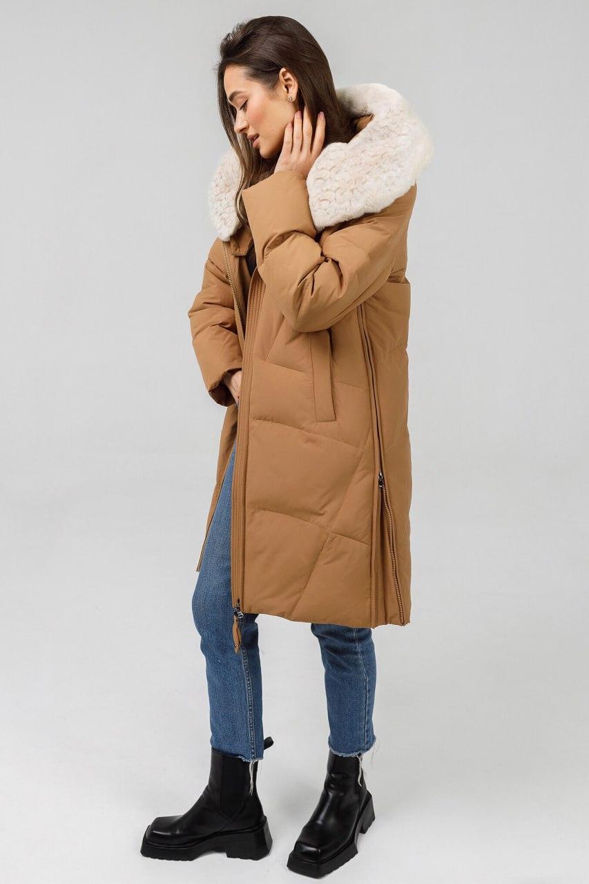 Парка зимова з хутром р. 52 Кемел (998f\52) - фото 2