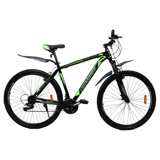 Велосипед CrossBike Atlas 29" 20" 2022 Черный/Зеленый