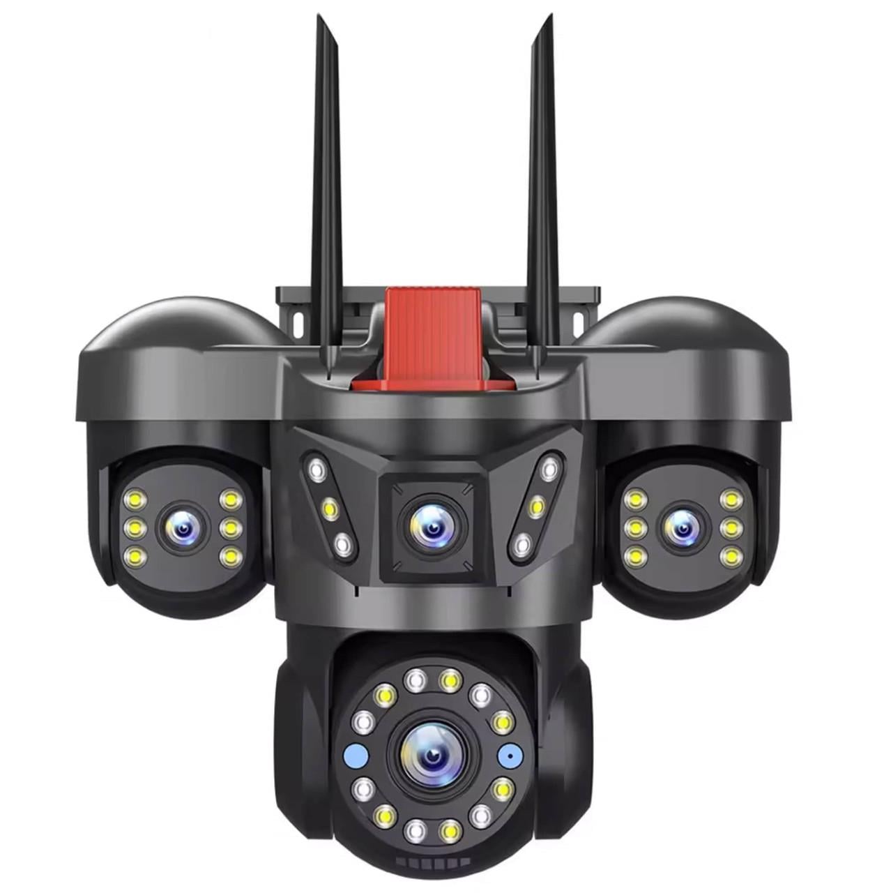 Камера видеонаблюдения 4G 12MP 6К/IP поворотная Черный (33967751)