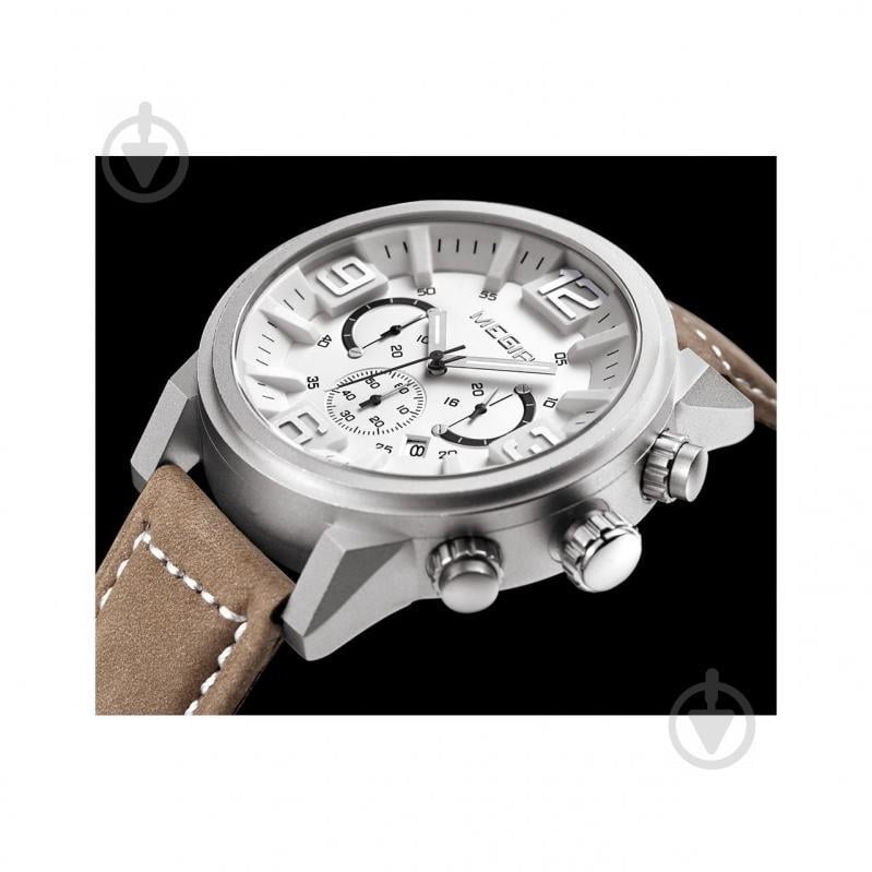 Часы Megir Silver White Brown MG3010 (ML3010GBN-7) - фото 6