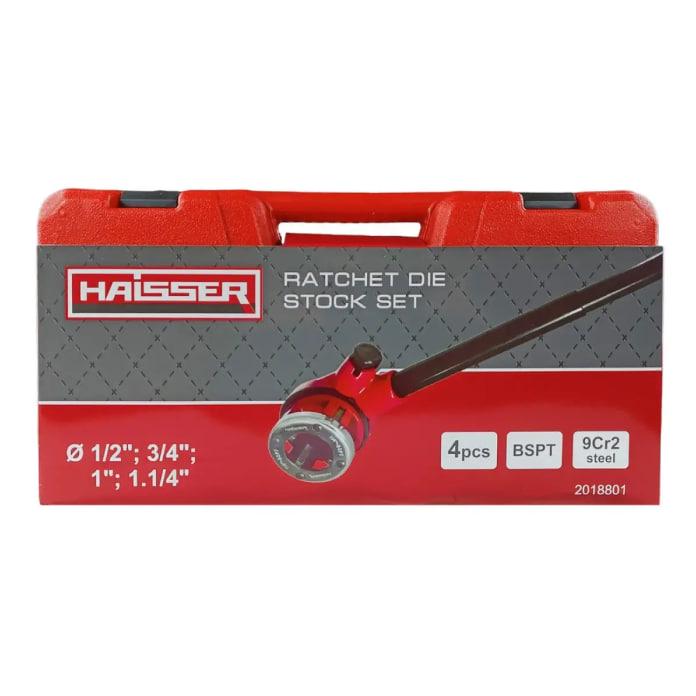 Набір клупів Haisser 2018801 з тріскачкою 4 шт. 1/2" 3/4" 1" 1 1/4" (2018801) - фото 6