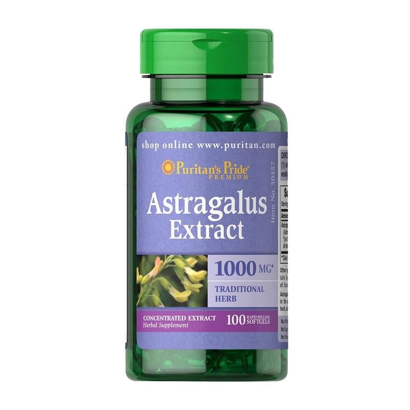 Астрагал экстракт Astragalus Extract 1000 mg 100 Softgels