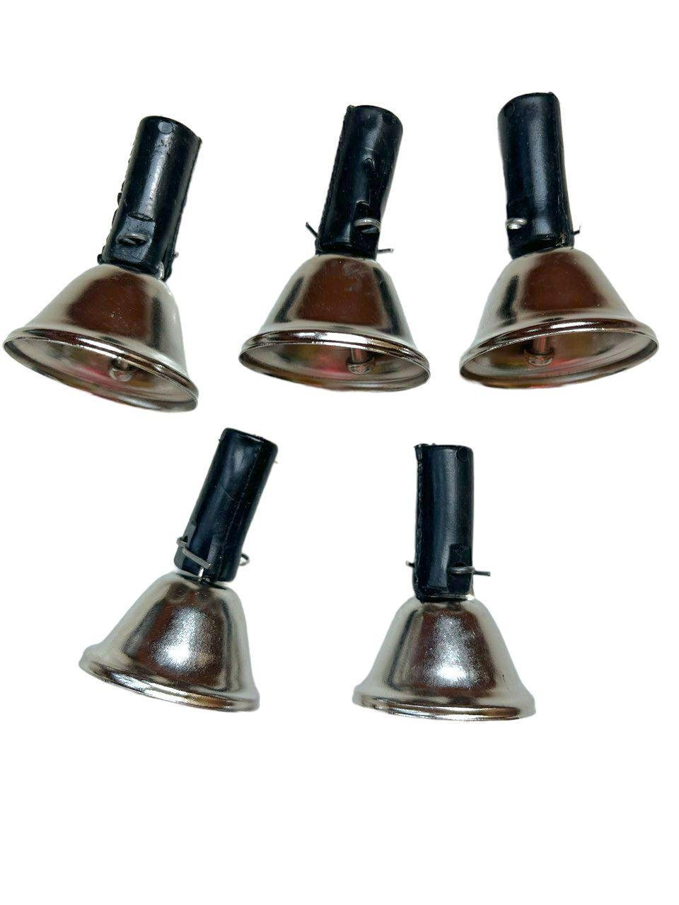 Колокольчик стальной с резинкой 6х4 см 5 шт. (1676257187) - фото 3