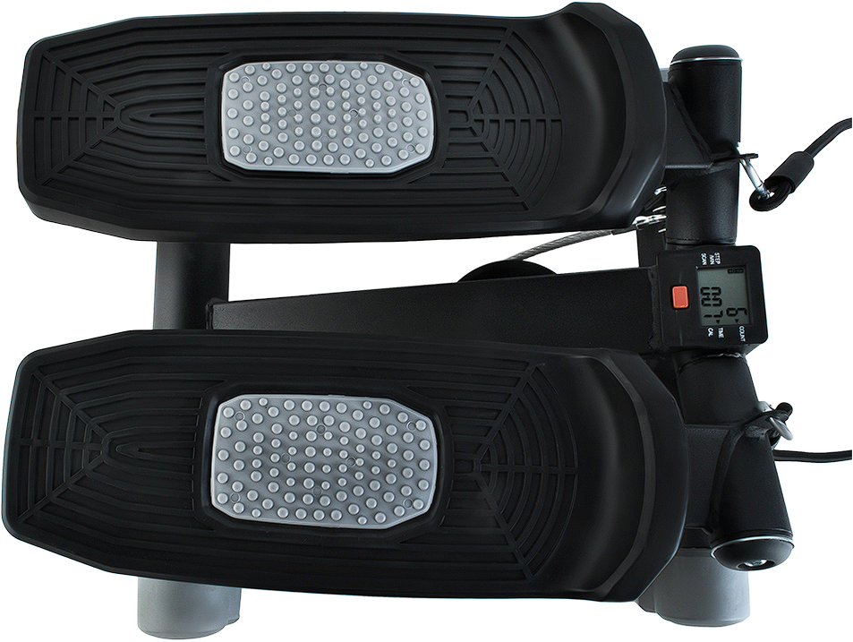 Степер поворотный с эспандерами/дисплей/бортовой компьютер