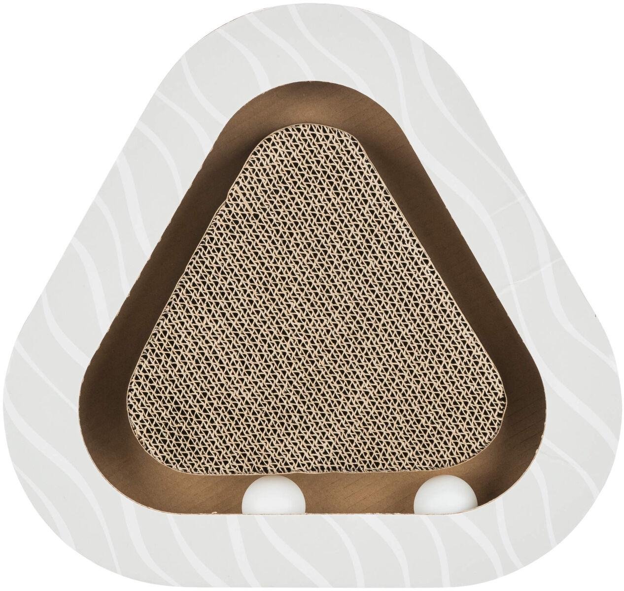 Когтеточка треугольная для кошек Trixie Scratching Cardboard с мячиками (80091) Когтеточка треугольная для кошек Trixie Scratching Cardboard с мячиками (80091)
