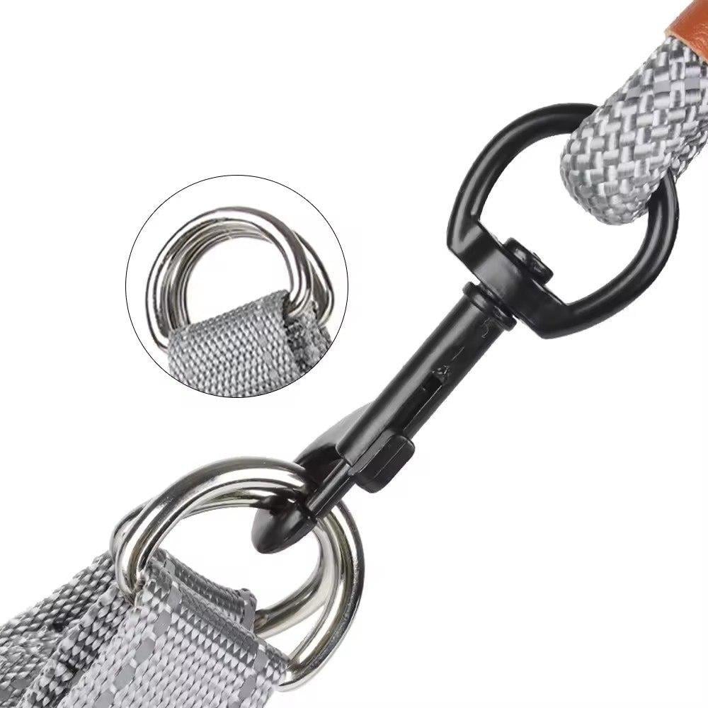 Шлея Duomm для собак регулируемая нейлоновая 46-56 см М Серый (2329636343) - фото 3