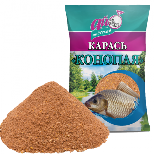 Прикормка Ай подсекай Карась Конопля 1 кг (0021)