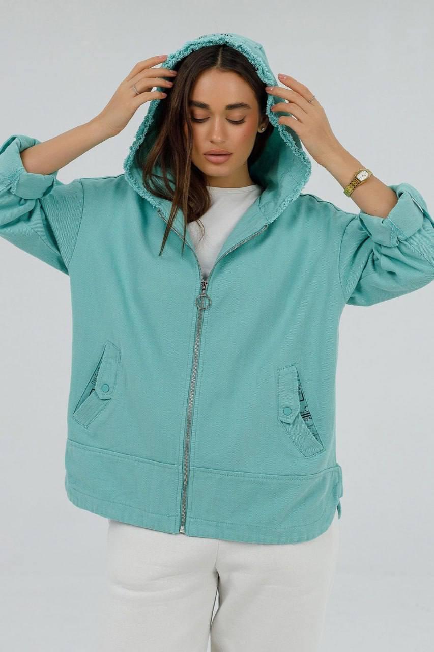 Толстовка джинсова 2XL Оливковий (019/2XL)