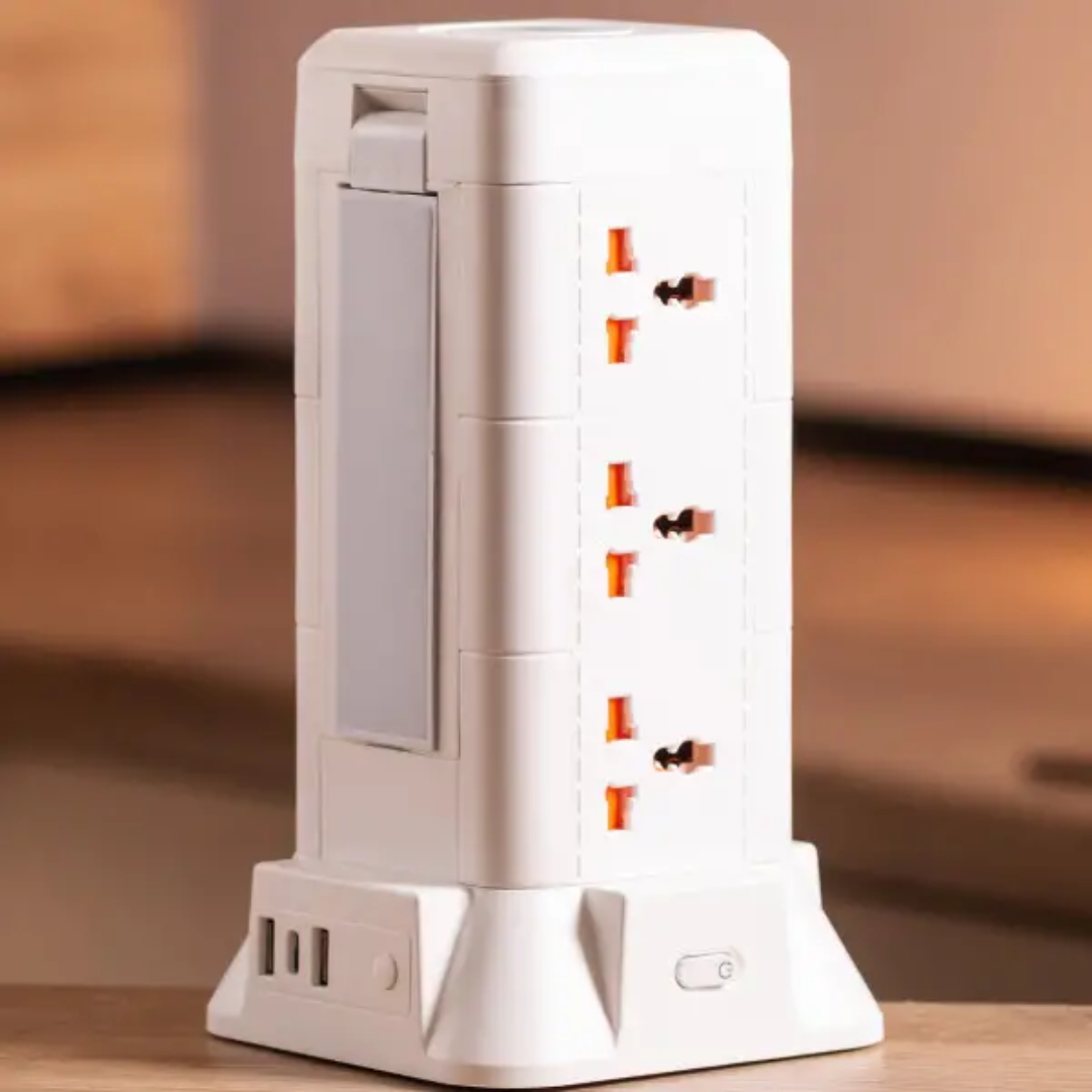 Фильтр-удлинитель сетевой TOWER 9 розеток LED-лампа 3USB/1PD 2,8 м - фото 3