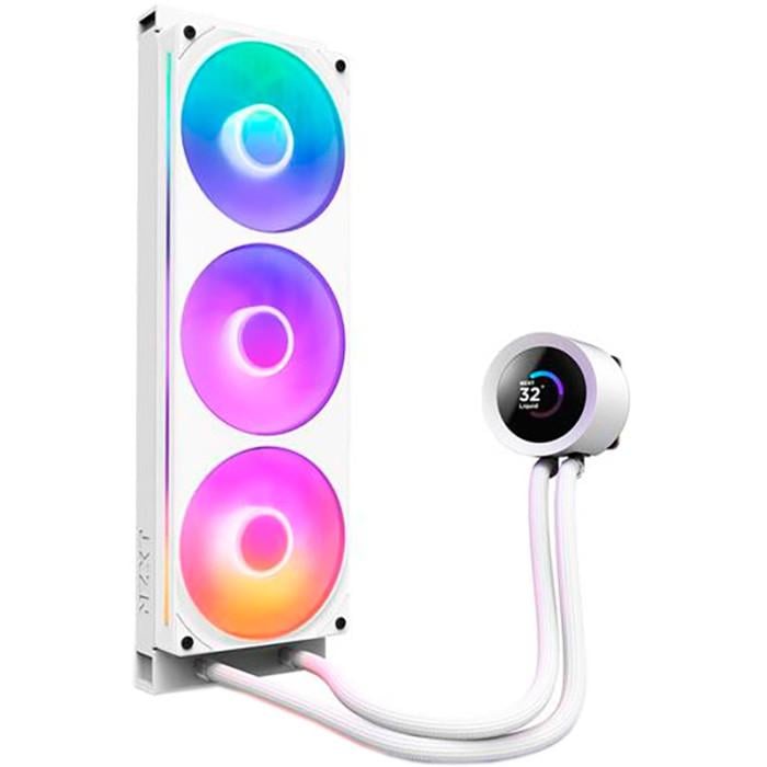 Система водяного охолодження NZXT Kraken Plus 360 RGB V2 360 мм 1,54" TFT LCD 2400 об/хв White (RL-KR360-W2)