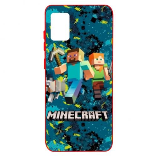 Чохол для Samsung A31 Minecraft Steve Alex And Dog (6848418-3-134799) - фото 1