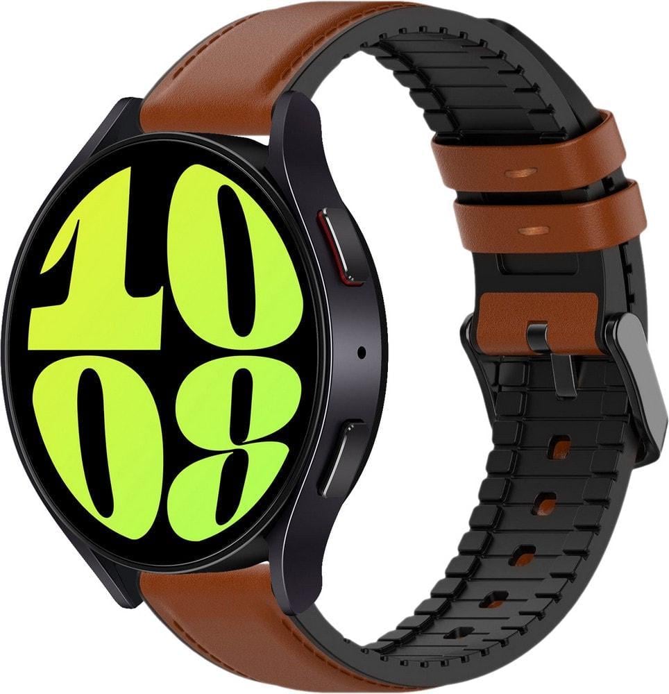 Ремінець шкіряний Tamyx для Galaxy Watch 6 40 мм Brown (37545-30)