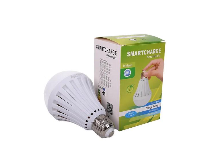 Смарт лампочка аварійна LED Цоколь Е27 9 Вт 1200 мАг 6400 К