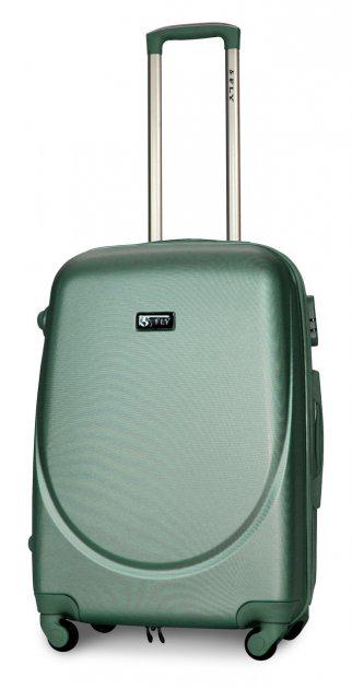 Валіза пластикова Fly 310 M на 4 колесах Зелений (CEKRBFL310MS4ZEL) - фото 2