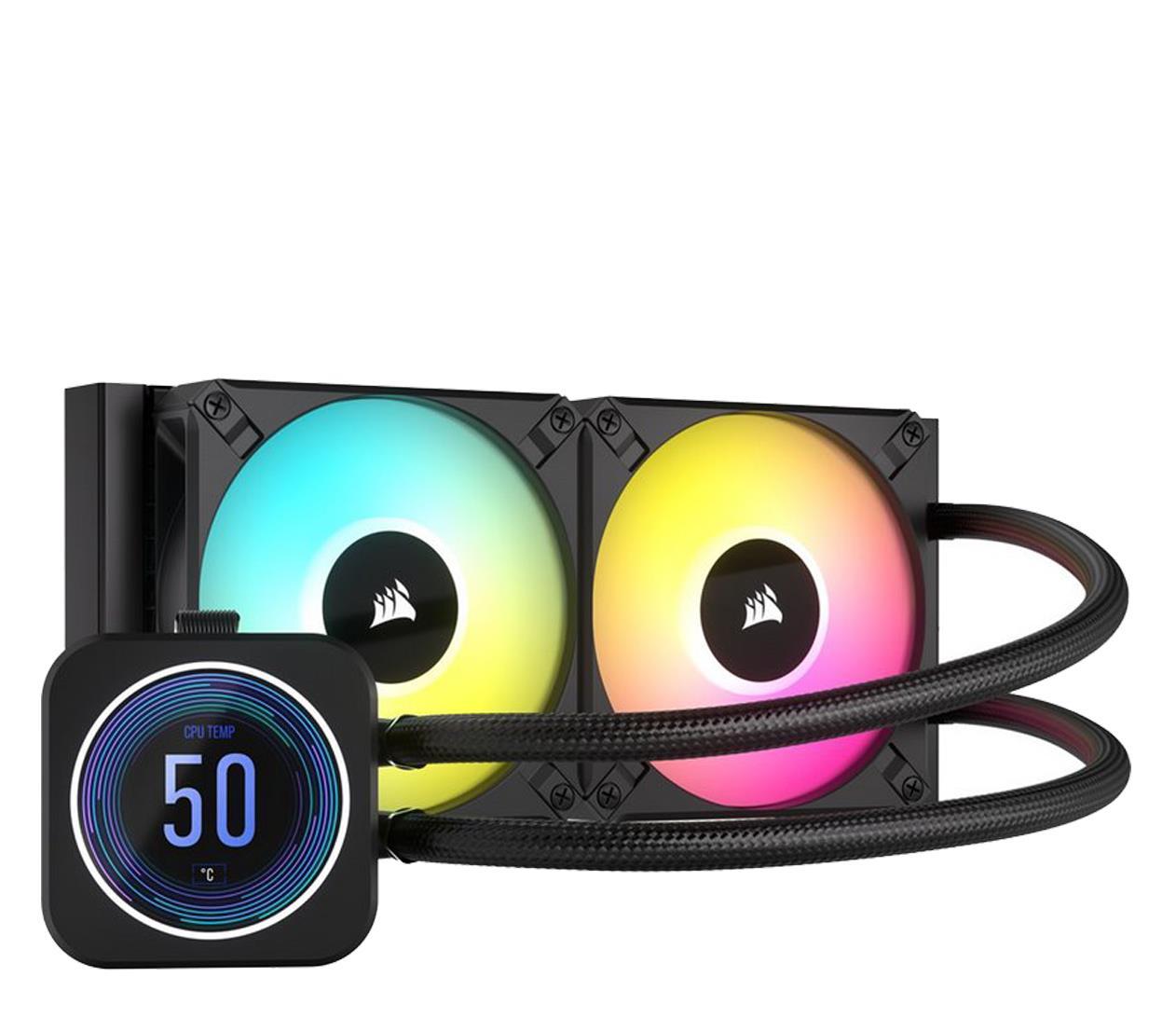 Водяне охолодження Corsair iCUE H100i Elite LCD XT (CW-9060074-WW) Водяне охолодження Corsair iCUE H100i Elite LCD XT (CW-9060074-WW)