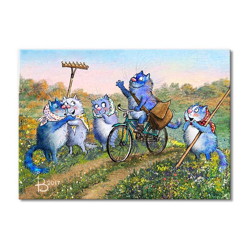 Модульная картина Воздыхание по почтальону 1 модуль 70x105 см (_rinaz_20172224023)