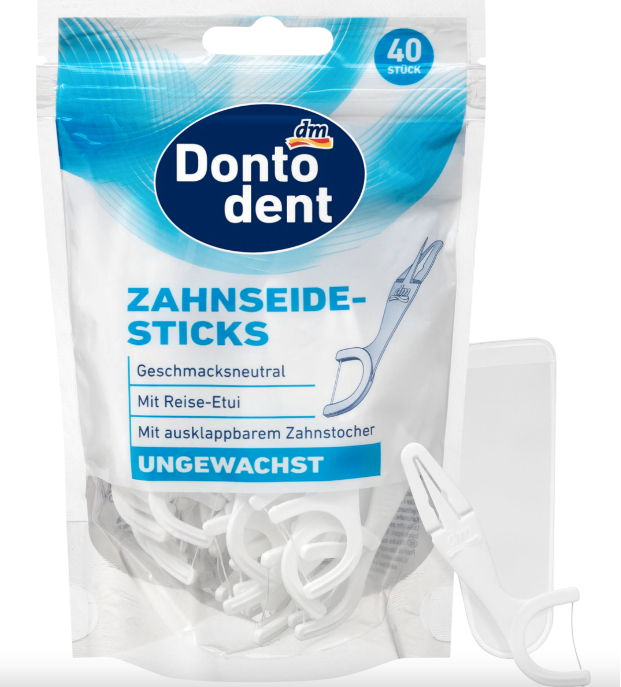 Зубні нитки-палички Dontodent 40 шт. (51395302)