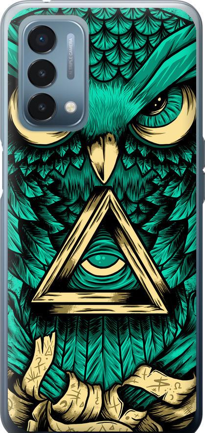 Чехол на OnePlus Nord N200 Сова Арт-тату (3971u-2384-42517)