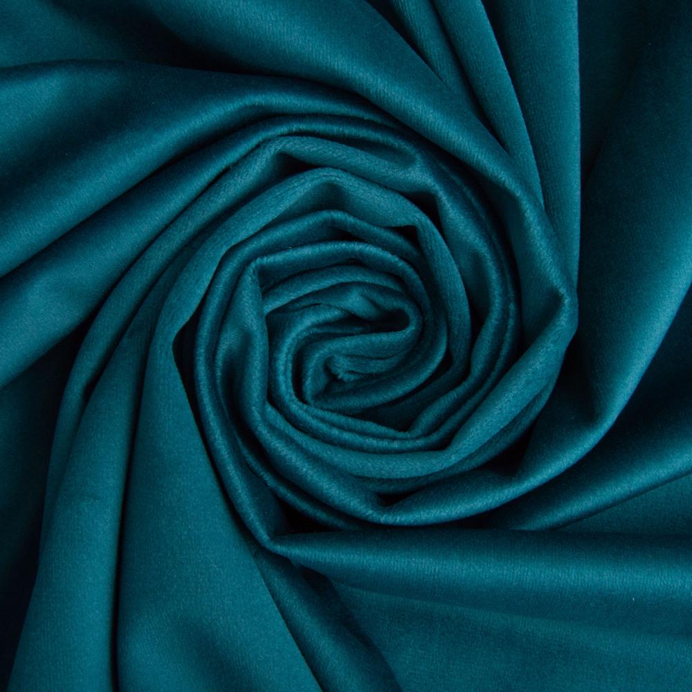 Тканина велюр однотонний Вайлет 290 гр/м2 150 см Морська хвиля (26888) - фото 1