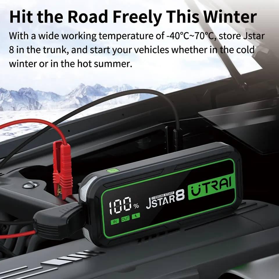 Пусковий пристрій UTRAI JStar 8 3000А 12В 20000 мАг (1124) - фото 4