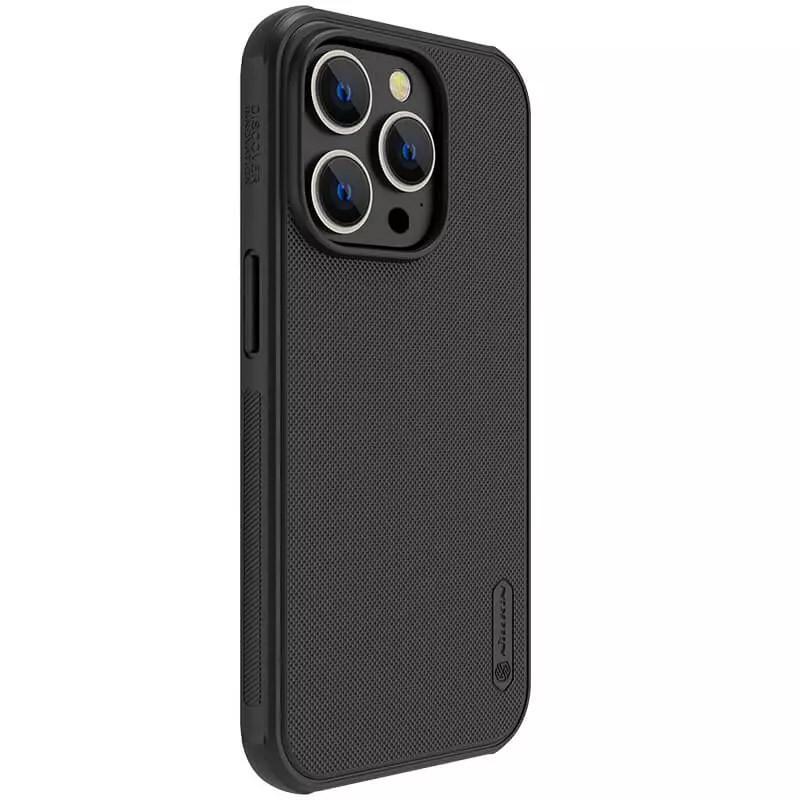 Противоударный Чехол Nillkin Matte Pro для Apple iPhone 14 Pro (6.1") Черный / Black - фото 3