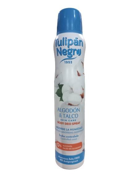 ᐉ Дезодорант-спрей Tulipan Negro Хлопок и тальк 200 мл (112672)