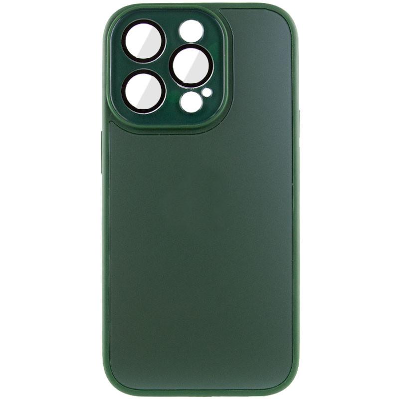 Противоударный Чехол TPU+Glass Sapphire Midnight для Apple iPhone 14 Pro Max (6.7") Зеленый / Forest green
