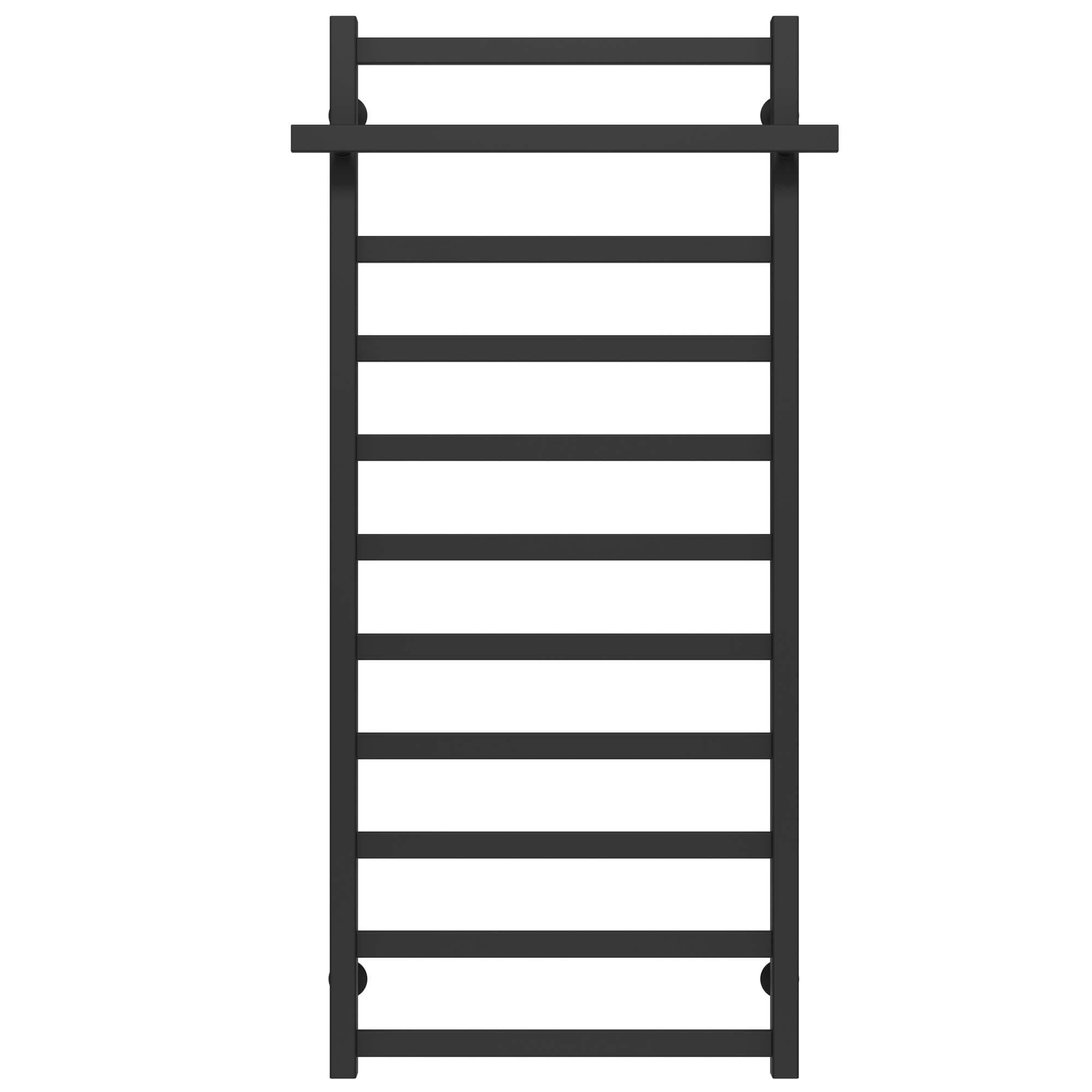 Полотенцесушитель водяной Deffi Nicolе П11 нижнее подключение нержавеющая сталь 500х1200 мм Черный (A.NI.120.50.11.B.A)