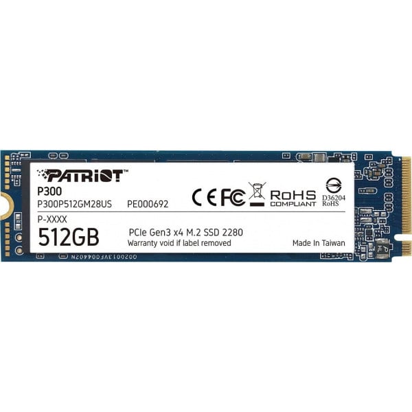 Твердотельный накопитель Patriot M.2 512GB (P300P512GM28) P300