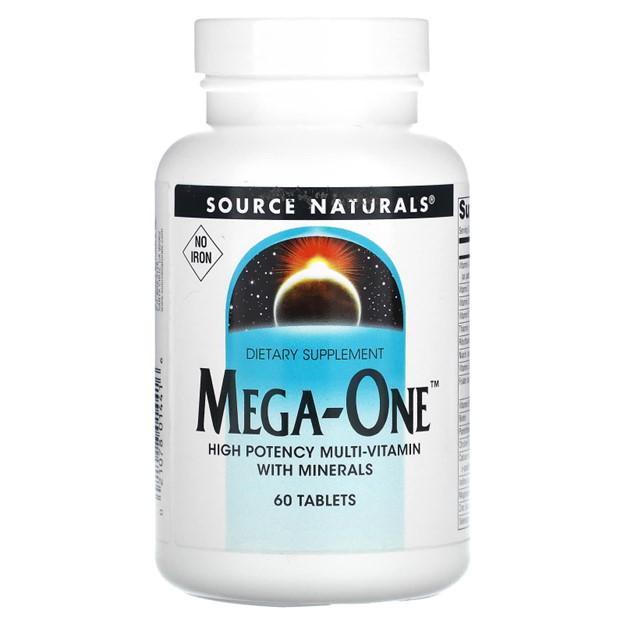 Вітаміни Source Naturals Mega-One Iron Free 60 таб. (1268) - фото 1