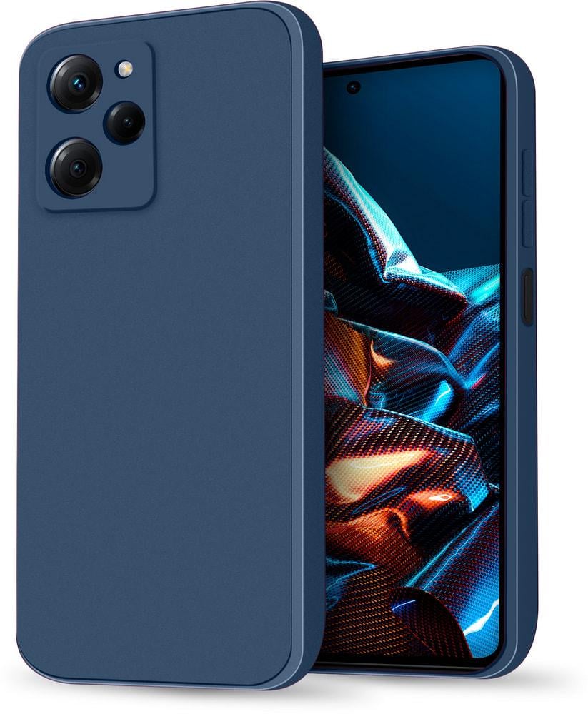 Силиконовый чехол HardCorner Xiaomi Poco X5 Pro 5G (с микрофиброй) Blue (34427-28)