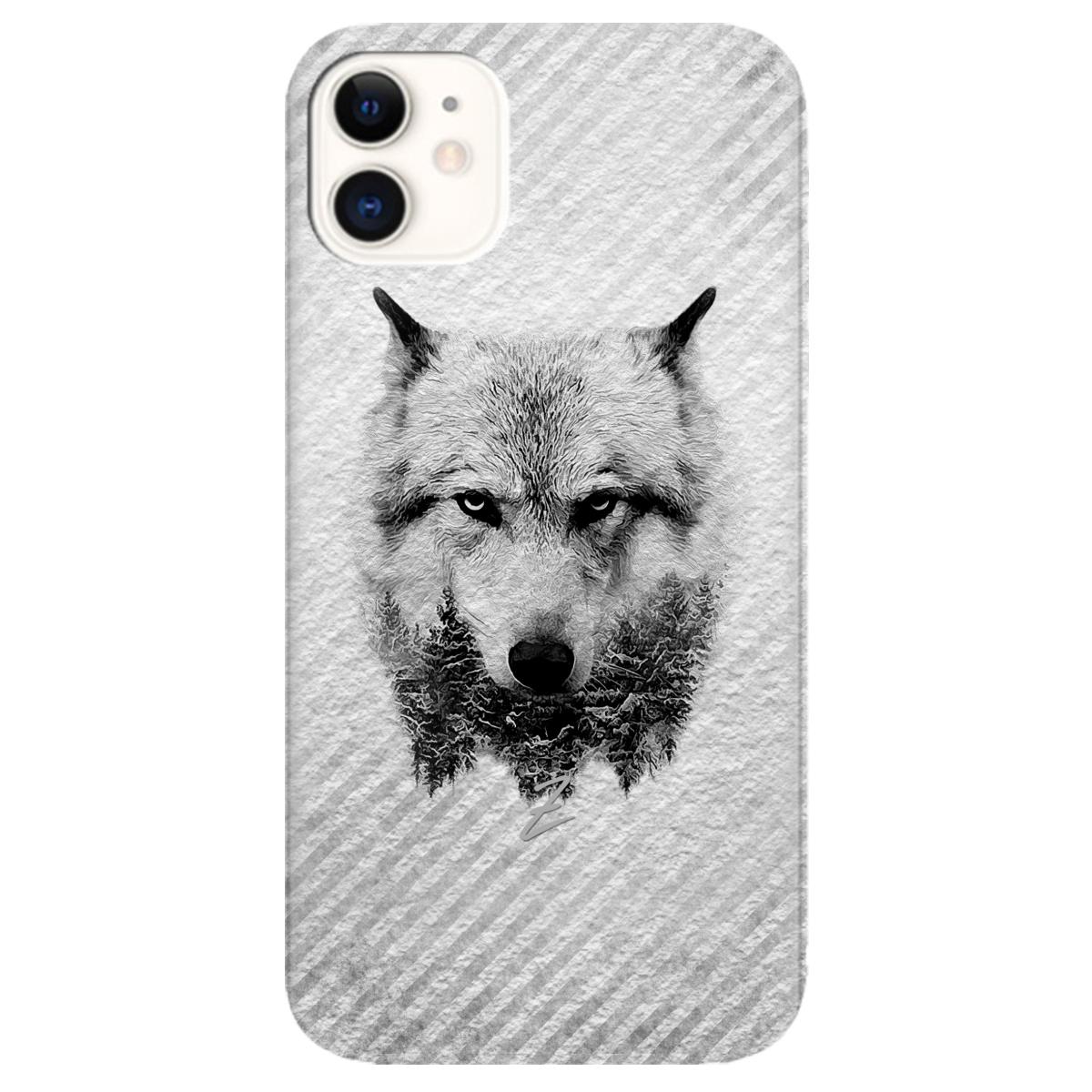 Силиконовый чехол Zorrov для Apple iPhone 11 - Wolf (12130050146071930)