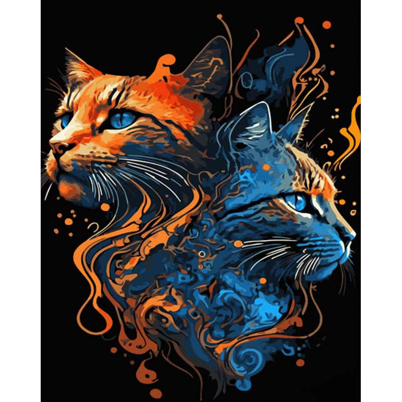 Картина по номерам Strateg Премиум Противоположности 40x50 см (GS1004)