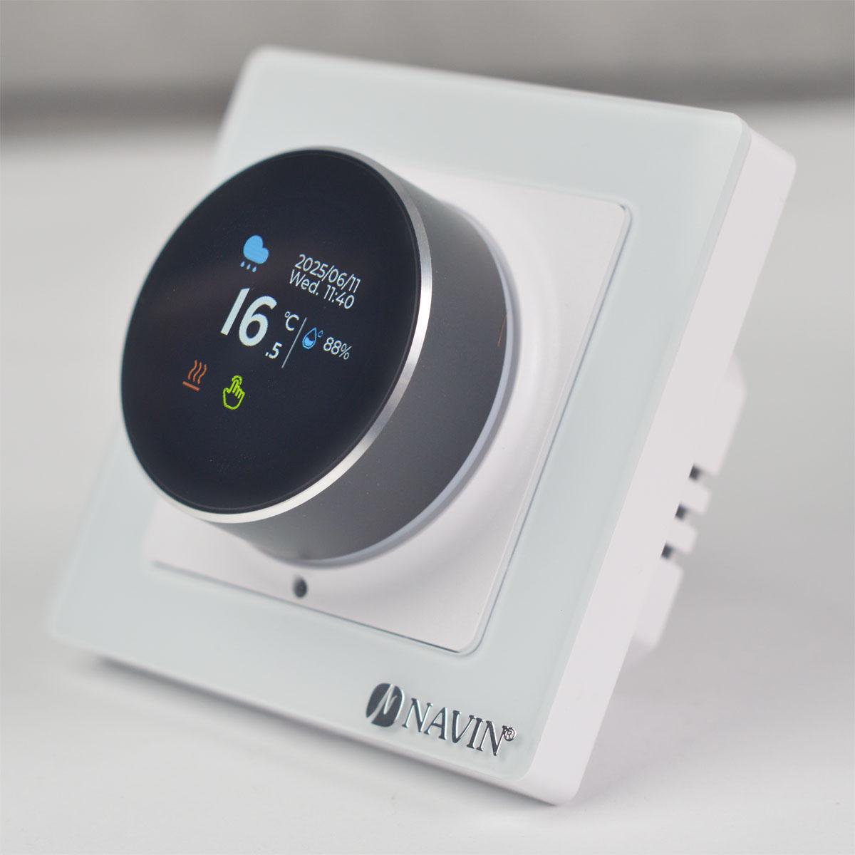 Терморегулятор для теплої підлоги EH20R-16A Wi-Fi Tuya з зовнішнім датчиком температури Білий (H24-160075-0331)