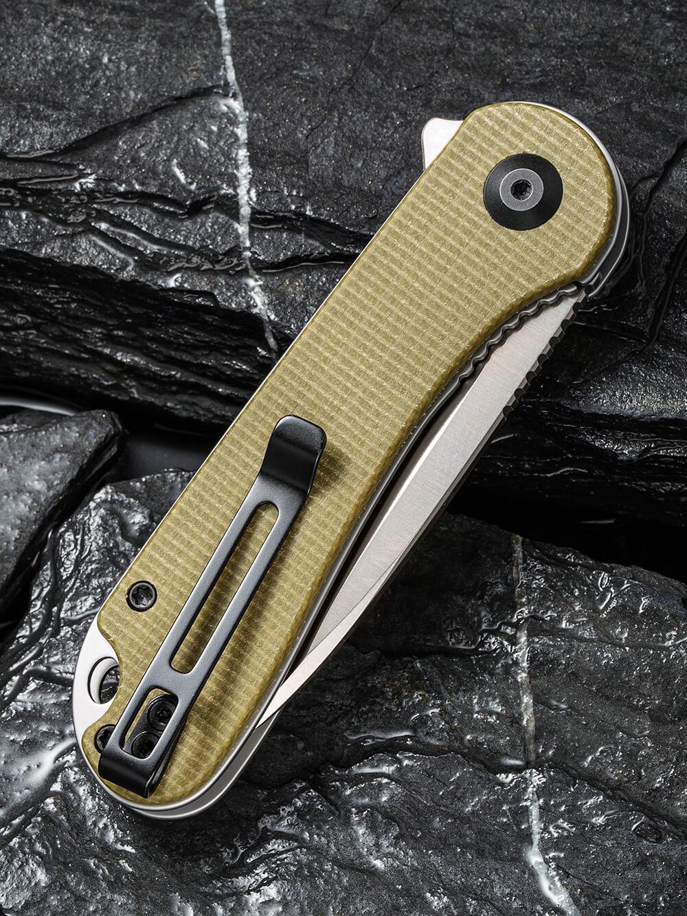 Туристичний ніж кишеньковий складаний Civivi Elementum C907S Olive (31610) - фото 7