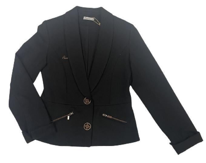 Пиджак школьный для девочки Suzie СТЕФАНИ 03 шерсть 158 см Черный (46576495_158)