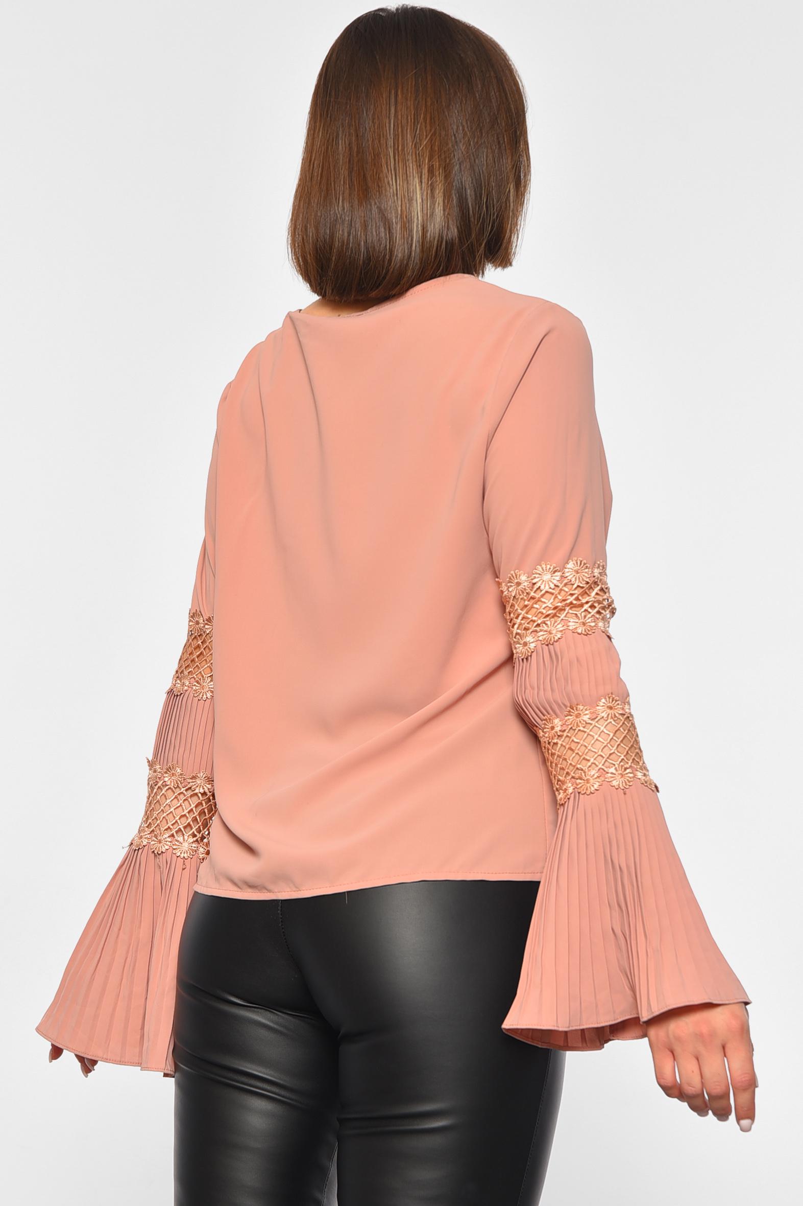 Блуза женская р. 42-44 Пудровый (187894) - фото 3