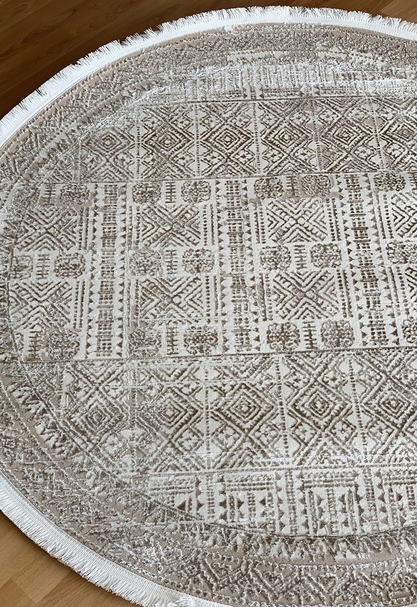 Ковер Hera tv16a круглый 200x200 см Cream (98832020) - фото 2 Ковер Hera tv16a круглый 200x200 см Cream (98832020) - фото 2