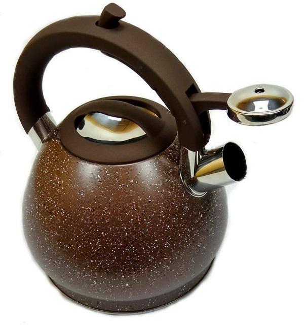Чайник со свистком Edenberg EB-1976 с мраморное покрытие и турбо индукционным дном 3,5 л (EB-1976) - фото 3