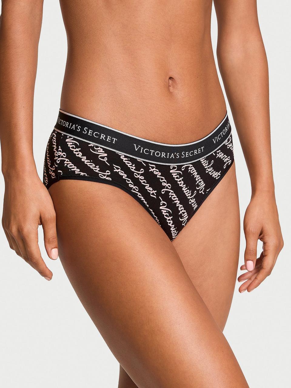 Трусики женские Victoria's Secret Cotton Hiphugge XL Черный (2403539885)