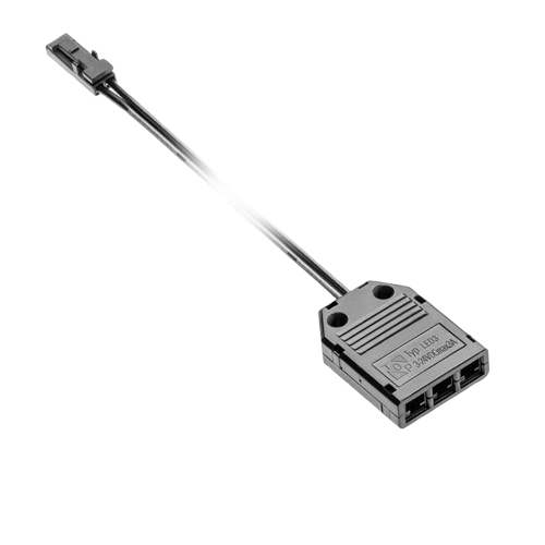 Коннектор-разветвитель GTV 3хmini AMP 2 м (LZ-AKZ312-10N)