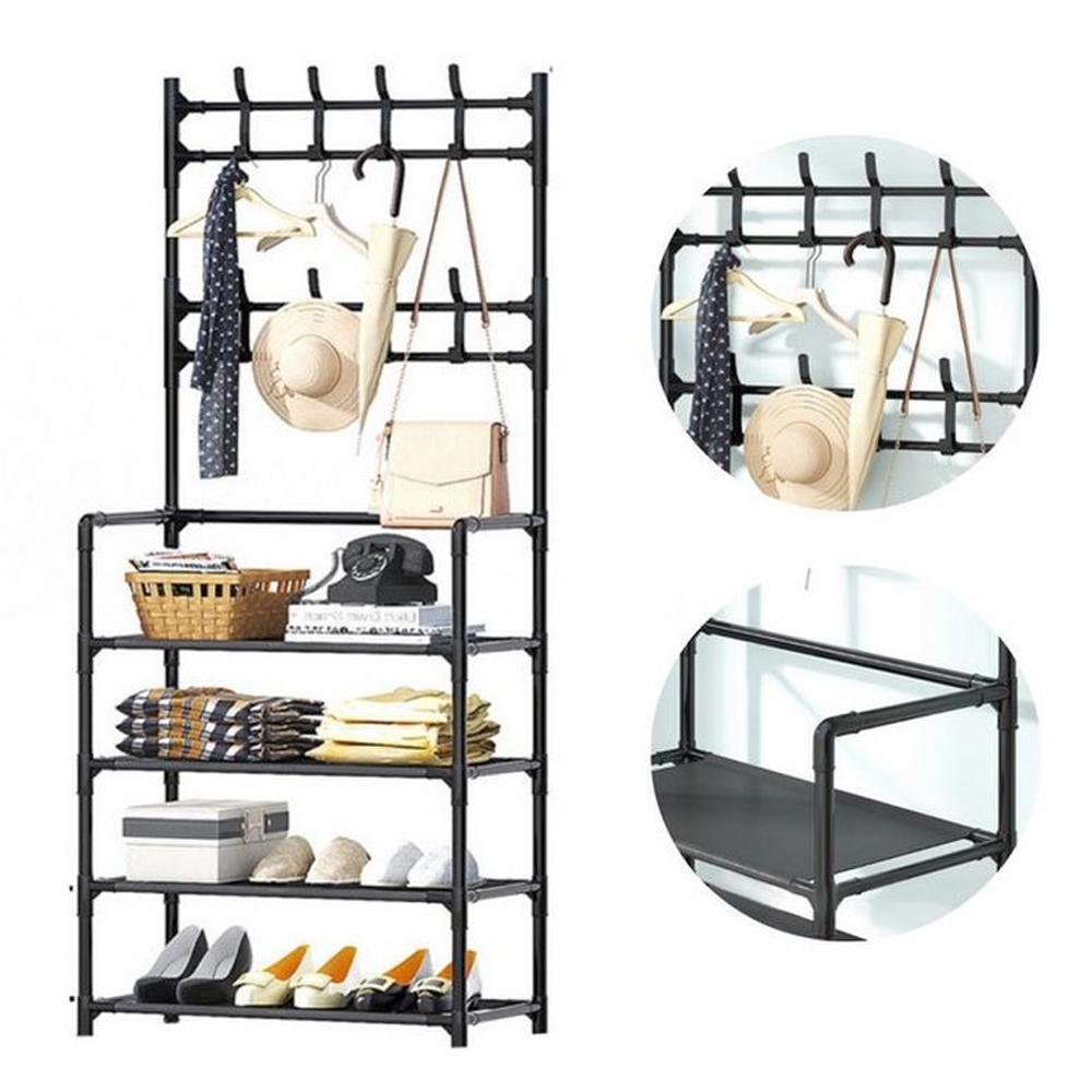 Стійка для одягу та взуття Clothes Rack CR-03 Чорний (SS-04) - фото 2