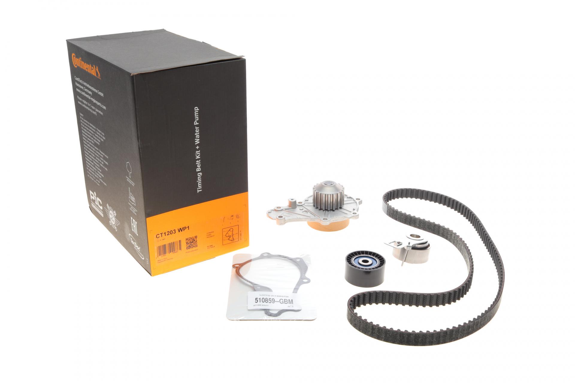 Комплект ГРМ і помпа Continental Citroen C3/C4/Berlingo/Jumpy/Peugeot 2008/Expert/Partner 1.6 HDi 08- 20x141z (CT1203WP1)