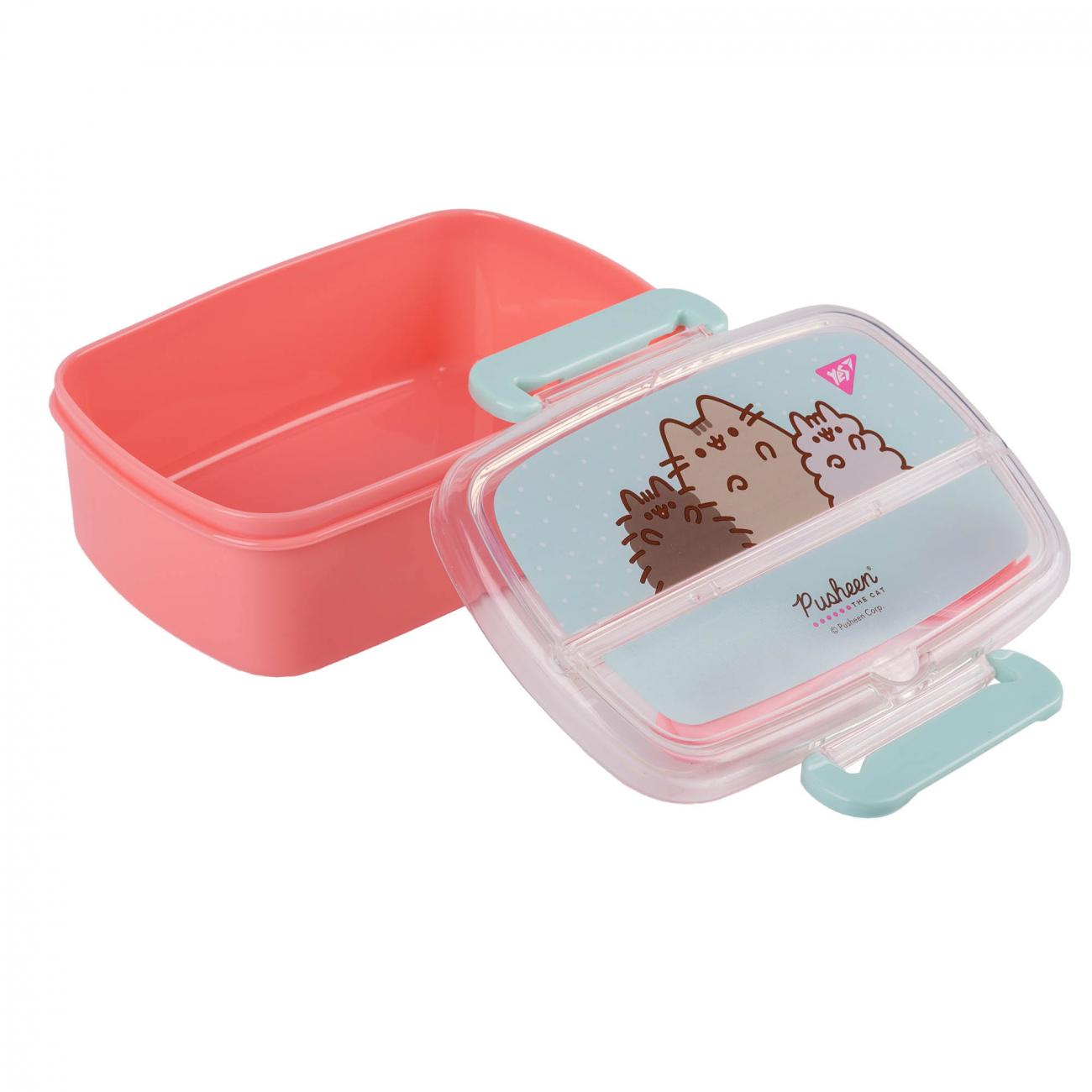 Контейнер Yes Pusheen 750 мл із приладами (708371) - фото 3 Контейнер Yes Pusheen 750 мл із приладами (708371) - фото 3