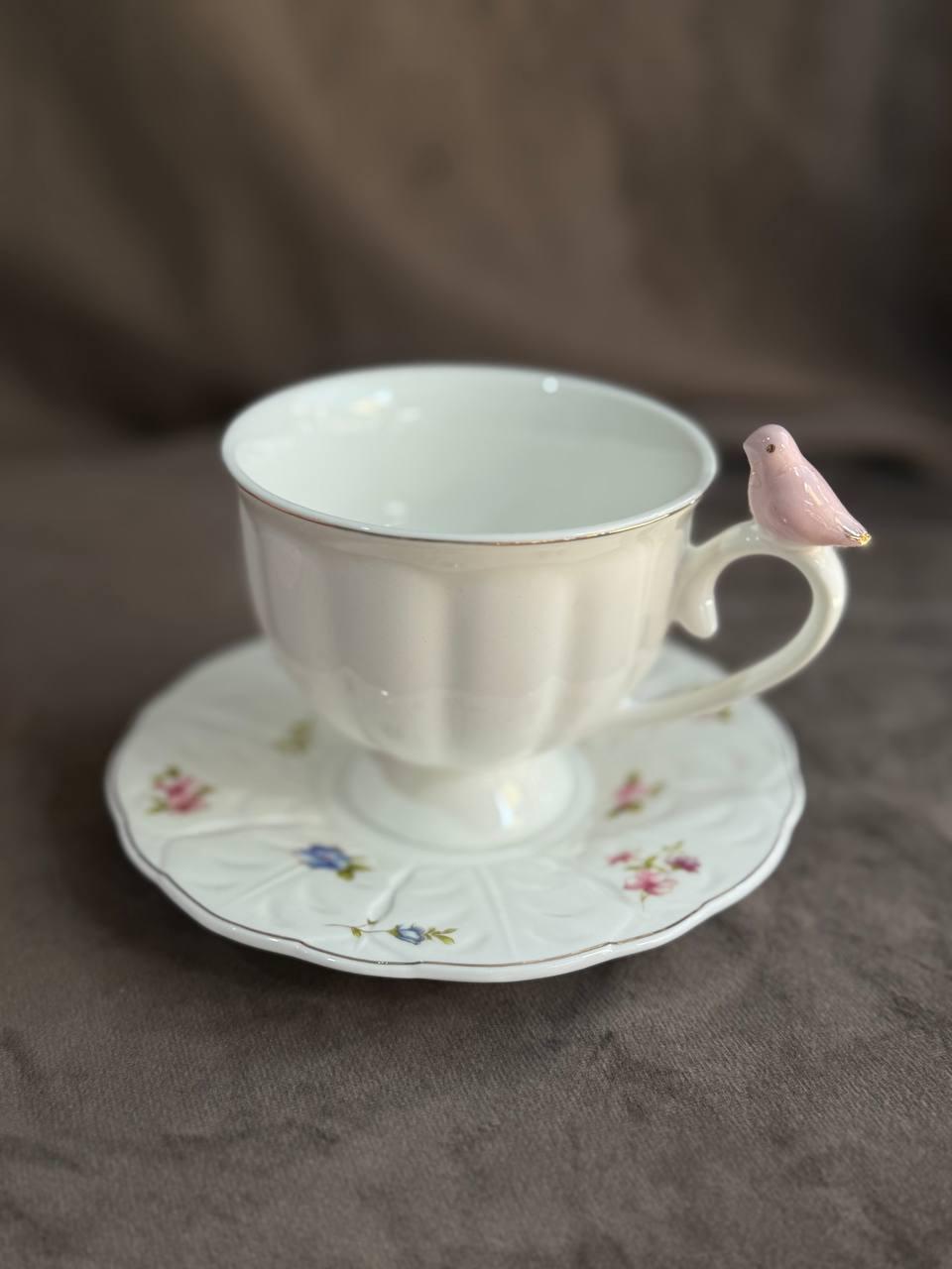 Сервиз чайный Elisey Птичий шепот роз керамический 230 мл 12 предметов Белый (9292-004) - фото 2 Сервиз чайный Elisey Птичий шепот роз керамический 230 мл 12 предметов Белый (9292-004) - фото 2