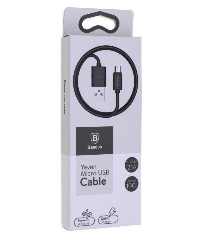 Кабель Baseus Yaven Cable For Micro 1 м Black - фото 2
