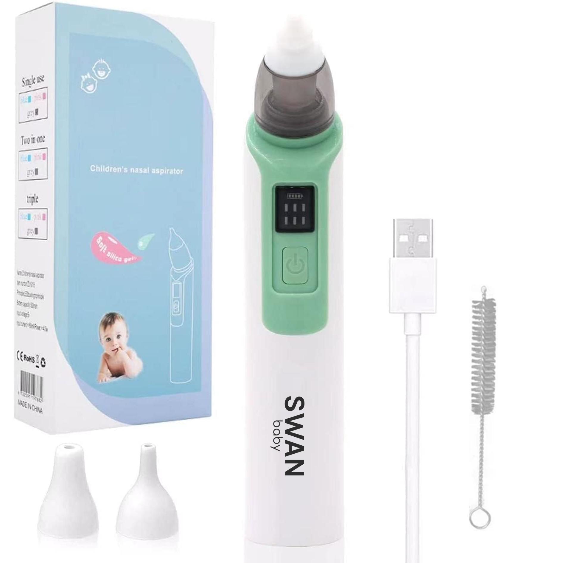 Аспіратор назальний електричний Swan Baby NoseCare PS-06 6 режимів Білий (61772882)